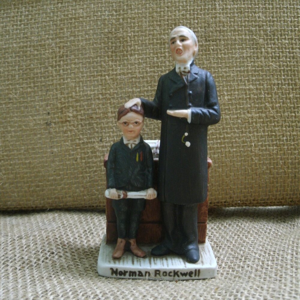 Vintage Norman Rockwell Schoolmaster Figurine